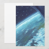  Wetenschapsfilm, Aarde bij nacht met sterren (Voorkant / Achterkant)