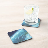  Wetenschapsfilm, Aarde bij nacht met sterren Bier Onderzetter (Rechterzijde)