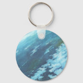  Wetenschapsfilm, Aarde bij nacht met sterren Sleutelhanger (Achterkant)