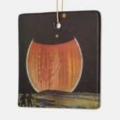  Wetenschapsfilm, astronauten op Ganymede Keramisch Ornament (Links)