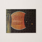  Wetenschapsfilm, astronauten op Ganymede Legpuzzel (Horizontaal)