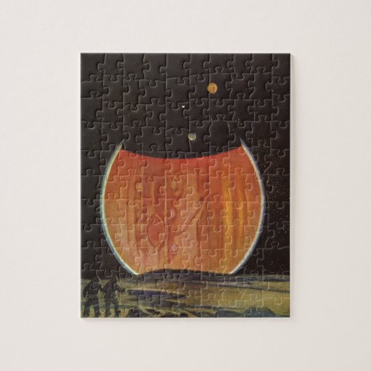  Wetenschapsfilm, astronauten op Ganymede Legpuzzel (Verticaal)