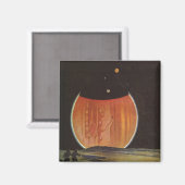  Wetenschapsfilm, astronauten op Ganymede Magneet (Voorkant / Achterkant)