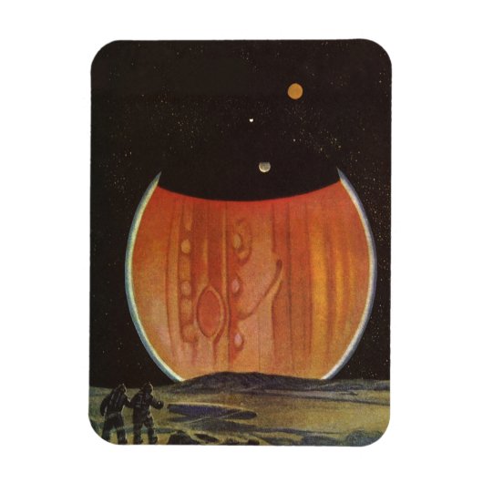 Wetenschapsfilm, astronauten op Ganymede Magneet (Verticaal)