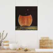  Wetenschapsfilm, astronauten op Ganymede Poster (Keuken)