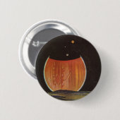 Wetenschapsfilm, astronauten op Ganymede Ronde Button 5,7 Cm (Voorkant /achterkant)
