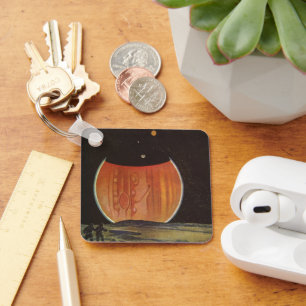 Wetenschapsfilm, astronauten op Ganymede Sleutelhanger