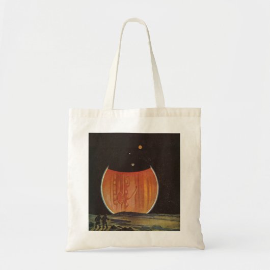 Wetenschapsfilm, astronauten op Ganymede Tote Bag (Voorkant)
