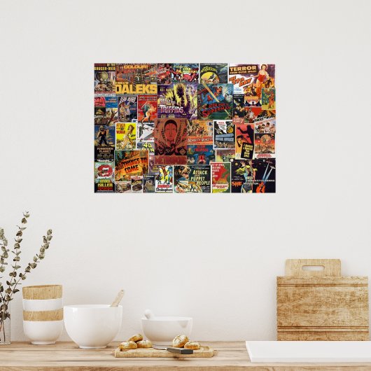 wetenschapsfilm Collage Poster (Keuken)