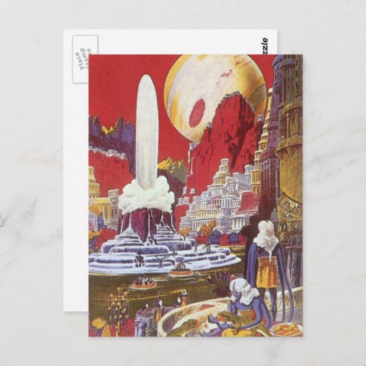  Wetenschapsfilm, de verloren stad van Atlantis Briefkaart (Voorkant / Achterkant)