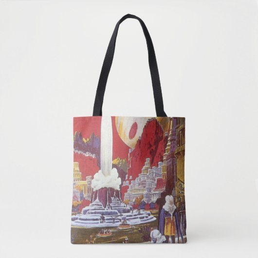 Wetenschapsfilm, de verloren stad van Atlantis Tote Bag (Voorkant)