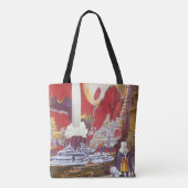 Wetenschapsfilm, de verloren stad van Atlantis Tote Bag (Achterkant)