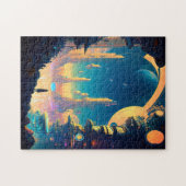 Wetenschapsfilm Futuristic City Jigzaag Puzzle Legpuzzel (Horizontaal)