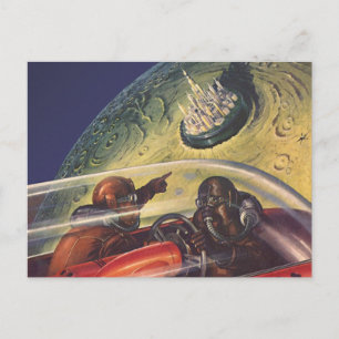 Wetenschapsfilm, Futuristic City op maan Briefkaart