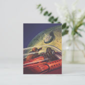  Wetenschapsfilm, Futuristic City op maan Briefkaart (Staand voorkant)