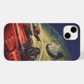  Wetenschapsfilm, Futuristic City op maan Case-Mate iPhone Case (Achterkant (horizontaal))