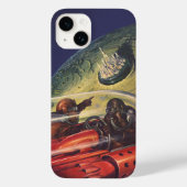 Wetenschapsfilm, Futuristic City op maan Case-Mate iPhone Case (Achterkant)