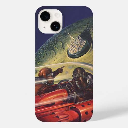 Wetenschapsfilm, Futuristic City op maan Case-Mate iPhone Case (Achterkant)