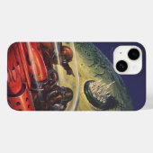 Wetenschapsfilm, Futuristic City op maan Case-Mate iPhone Case (Achterkant (horizontaal))