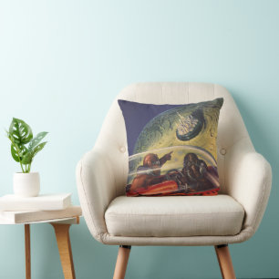  Wetenschapsfilm, Futuristic City op maan Kussen