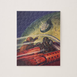  Wetenschapsfilm, Futuristic City op maan Legpuzzel