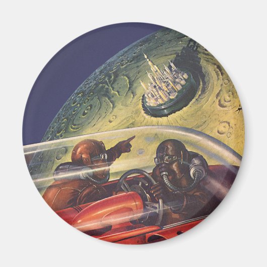  Wetenschapsfilm, Futuristic City op maan Magneet (Voorkant)