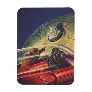  Wetenschapsfilm, Futuristic City op maan Magneet