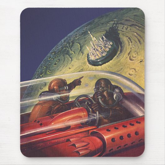  Wetenschapsfilm, Futuristic City op maan Muismat (Voorkant)