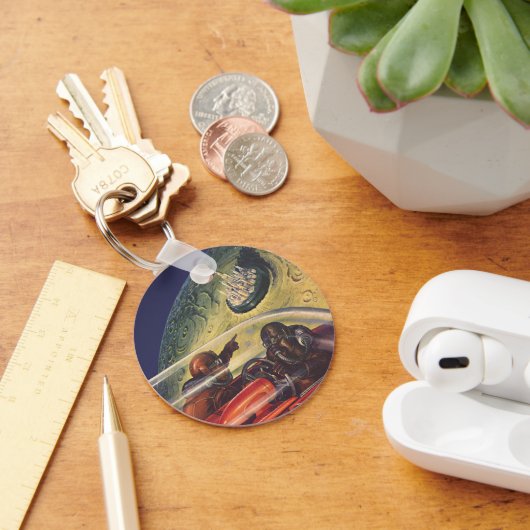  Wetenschapsfilm, Futuristic City op maan Sleutelhanger (Bureau)