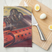  Wetenschapsfilm, Futuristic City op maan Theedoek (Quarter Fold)