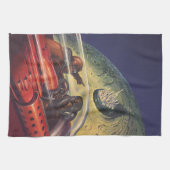  Wetenschapsfilm, Futuristic City op maan Theedoek (Horizontaal)