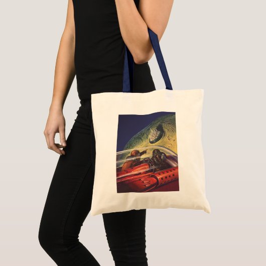  Wetenschapsfilm, Futuristic City op maan Tote Bag (Voorkant (product))