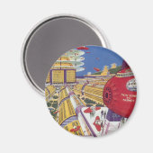  Wetenschapsfilm, Futuristic New York City Magneet (Voorkant / Achterkant)