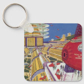  Wetenschapsfilm, Futuristic New York City Sleutelhanger (Voorkant)