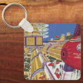  Wetenschapsfilm, Futuristic New York City Sleutelhanger (Voorkant)