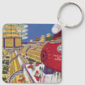  Wetenschapsfilm, Futuristic New York City Sleutelhanger (Achterkant)