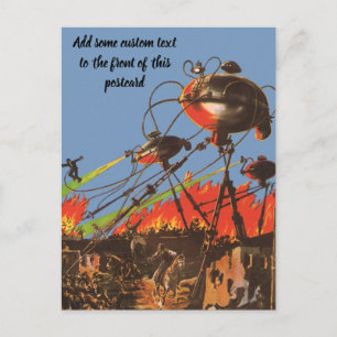  Wetenschapsfilm HG Wells War of the Worlds Briefkaart