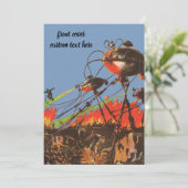 Wetenschapsfilm HG Wells War of the Worlds Kaart (Staand voorkant)