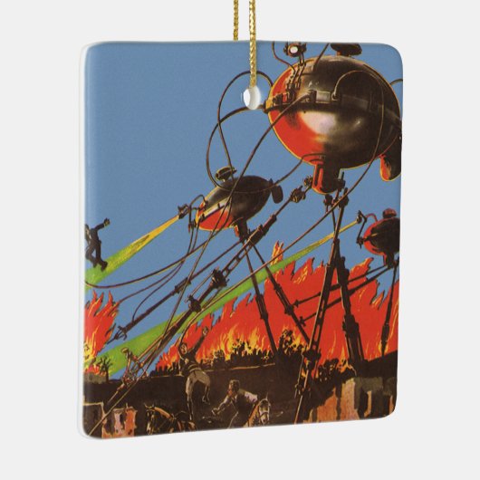  Wetenschapsfilm HG Wells War of the Worlds Keramisch Ornament (Rechts)