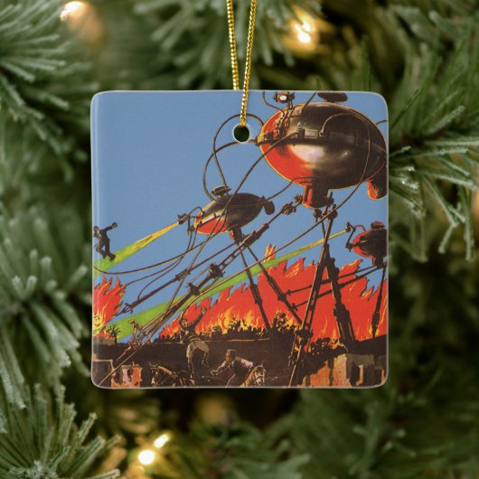 Wetenschapsfilm HG Wells War of the Worlds Keramisch Ornament (Boom)