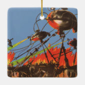 Wetenschapsfilm HG Wells War of the Worlds Keramisch Ornament (Achterkant)