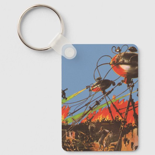  Wetenschapsfilm HG Wells War of the Worlds Sleutelhanger (Voorkant)