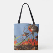 Wetenschapsfilm HG Wells War of the Worlds Tote Bag (Achterkant)