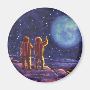 Wetenschapsfilm, Sci Fi Astronauts op maan Magneet