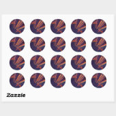  Wetenschapsfilm, Sci Fi Rainbow Astronauts Ronde Sticker (Vel)