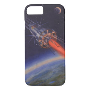 Wetenschapsfilm, Sci Fi Rocket over Aarde Case-Mate iPhone Case