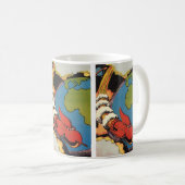 Wetenschapsfilm, Sci Fi Rocket over Aarde Koffiemok (Voorkant rechts)