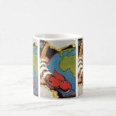 Wetenschapsfilm, Sci Fi Rocket over Aarde Koffiemok (Center)