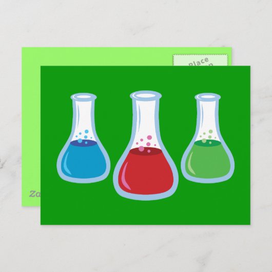 Wetenschapsflessen Briefkaart (Voorkant / Achterkant)