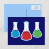 Wetenschapsflessen Briefkaart (Voorkant / Achterkant)